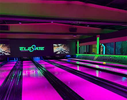 Bowling lanes at Elevate Adventure Centre in Athlone