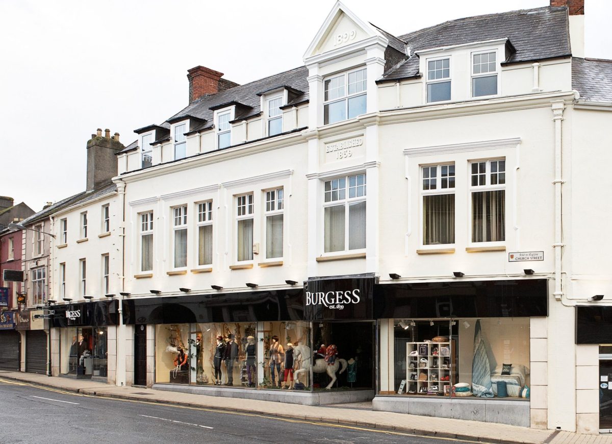 Exterior of Burgess Department Store in Athlone town centre